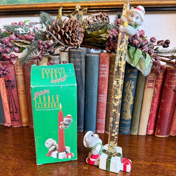 🎄3/$20‼️NIB Vintage Cat Candle Climber - Picture 7 of 12